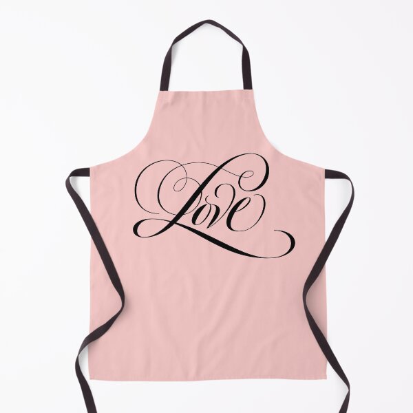 Item preview, Romantic Black LOVE Calligraphy Script Lettering Blush Pastel Pink designed and sold by 26-Characters.
