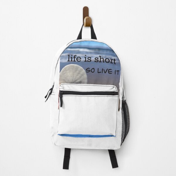 Item preview, “Life is short so live it -unknown” beach with sand dollar designed and sold by Kate15080.