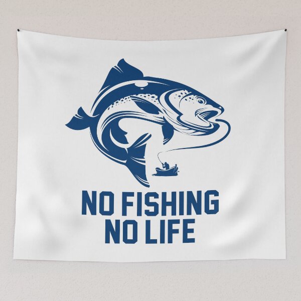 Item preview, NO FISHING NO LIFE designed and sold by DRIPPED-STORE.