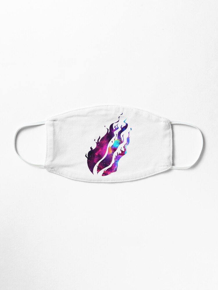 Outer Space Nebula Galaxy Fire Flames Mask By Stinkpad Redbubble - fire preston roblox