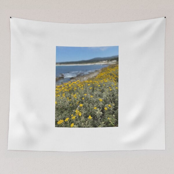 Item preview, Yellow flowers by the ocean designed and sold by Kate15080.