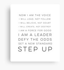 NOW I AM THE VOICE Canvas Print