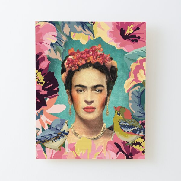 Frida kahlo v Aufgezogener Druck auf Holz
