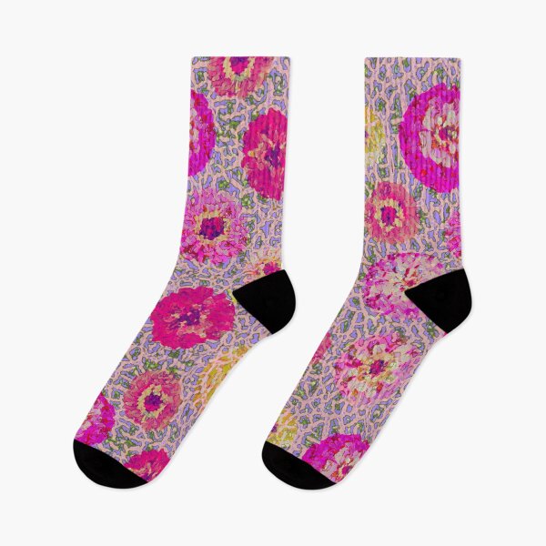 Aperçu de l'œuvre zinnias sous-marins multicolores créée et vendue par farreystudio.