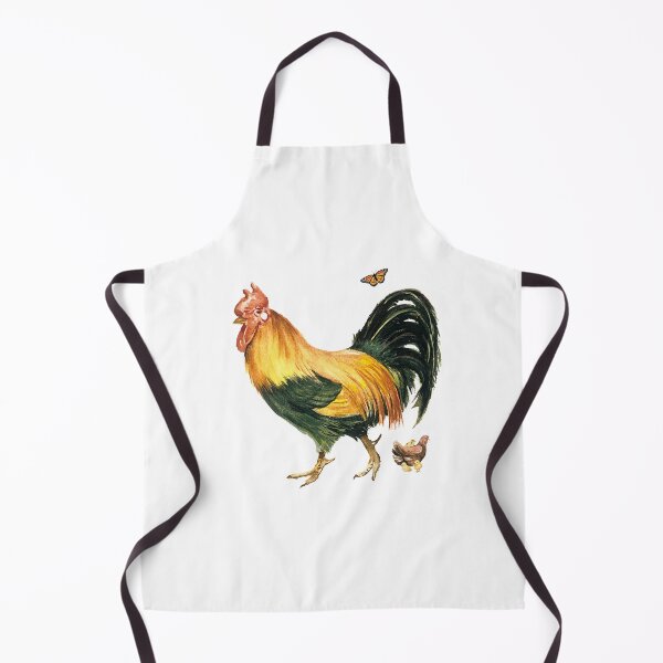 Item preview, Mr Big. Handsome orange and green rooster hen and chicks designed and sold by headpossum.
