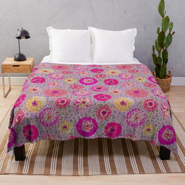 Item preview, underwater zinnias multicolored designed and sold by farreystudio.