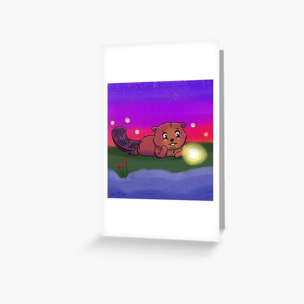 Not So Eager Beaver Greeting Card