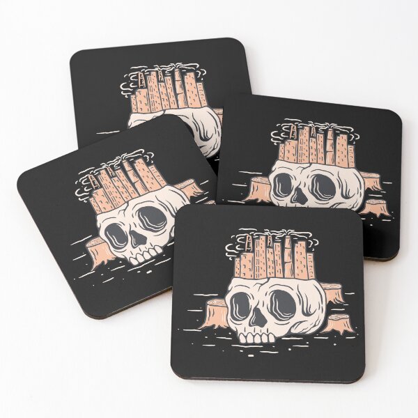 Item preview, Skull Deforestation, industrialization designed and sold by eDigi-Arts.