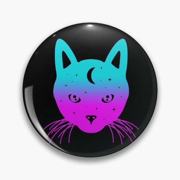 Item preview, Cute Witchy Kitten Cat Pastel Goth Deathling designed and sold by JessieJune.