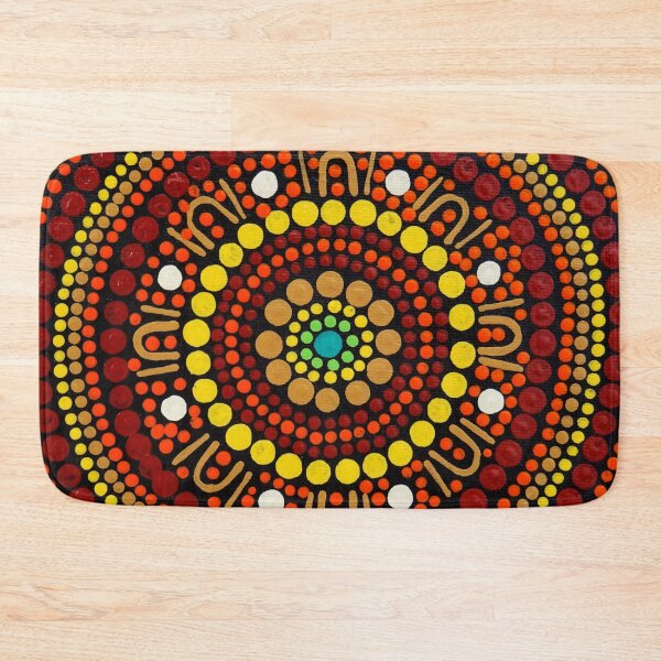 Item preview, Aboriginal Art Gathering Circle designed and sold by GhostGumDesigns.