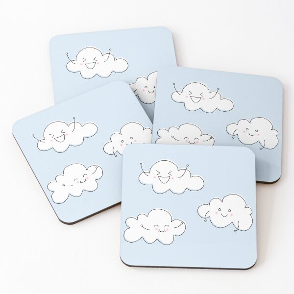 Item preview, Cute Happy Clouds designed and sold by spaceyJC.