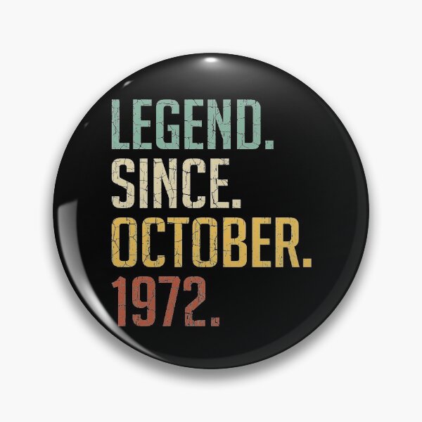 Item preview, Legend Since October 1972 48th Birthday Gift 48 Years Old Vintage October 1972 designed and sold by Takatv.