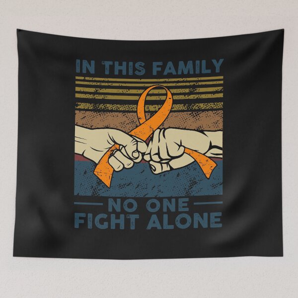 Item preview, Vintage Leukemia Cancer In This Family No One Fight Alone Leukemia Cancer Awareness Gift designed and sold by DennisVon.