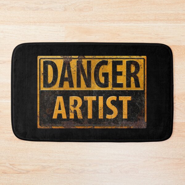 Item preview, DANGER, ARTIST Rusty Metal Sign - Distressed - Black designed and sold by 26-Characters.