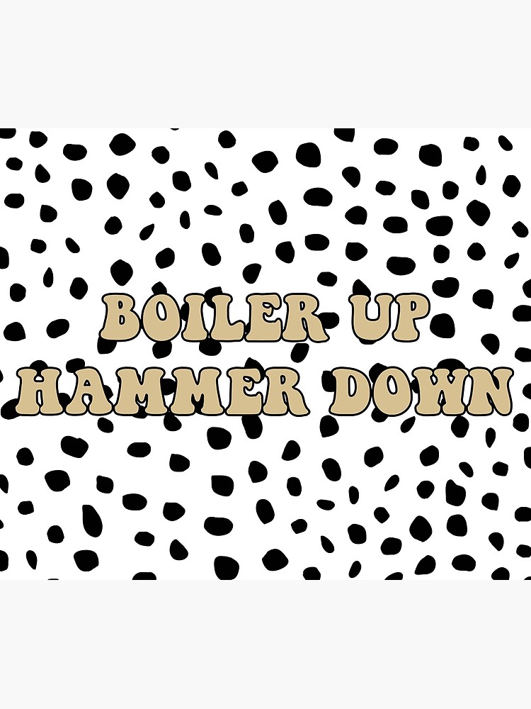 "Boiler Up Hammer Down Spotted Flag Tapestry" Poster by rkn19 Redbubble