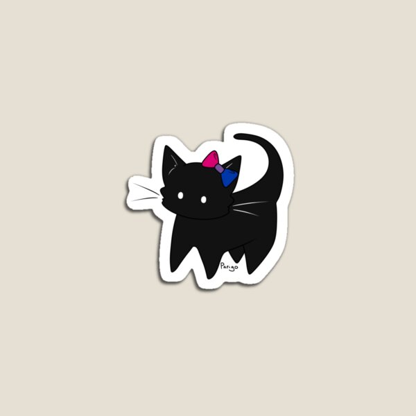 Item preview, Gatito con lazo de oreja Bi Pride designed and sold by ParigoArts.