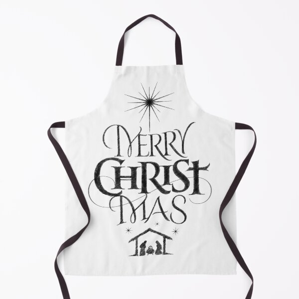Item preview, Religious Christian Calligraphy Merry Christmas Christ Mas Sketched Jesus Nativity designed and sold by 26-Characters.