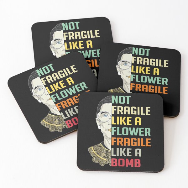Item preview, Not Fragile Like A Flower But A Bomb Ruth Ginsburg RBG designed and sold by Giraud94.