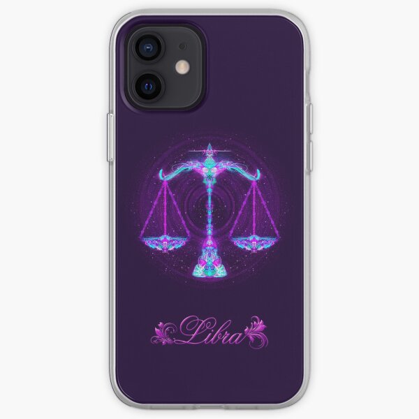 Libra Zodiac Lightburst iPhone Soft Case