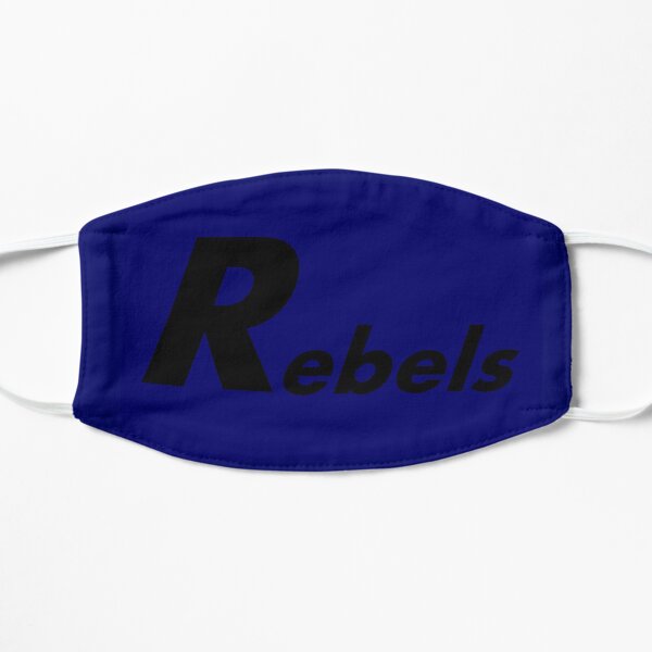 Rebel Mask in Blue Flat Mask