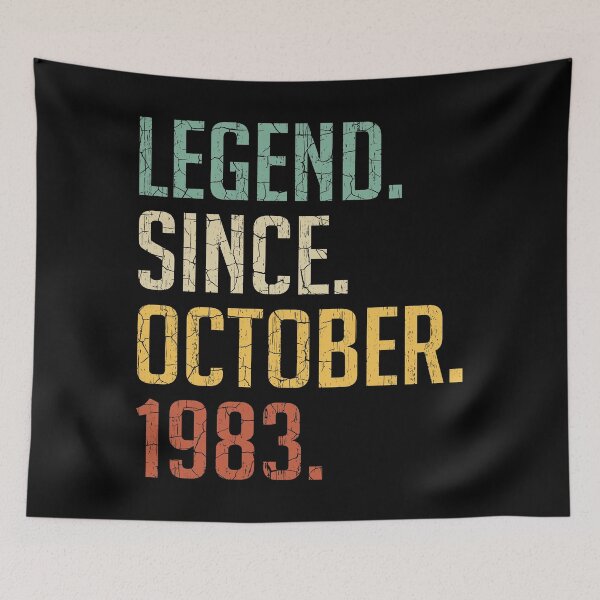Item preview, Legend Since October 1983 37th Birthday Gift 37 Years Old Vintage October 1983 designed and sold by Takatv.