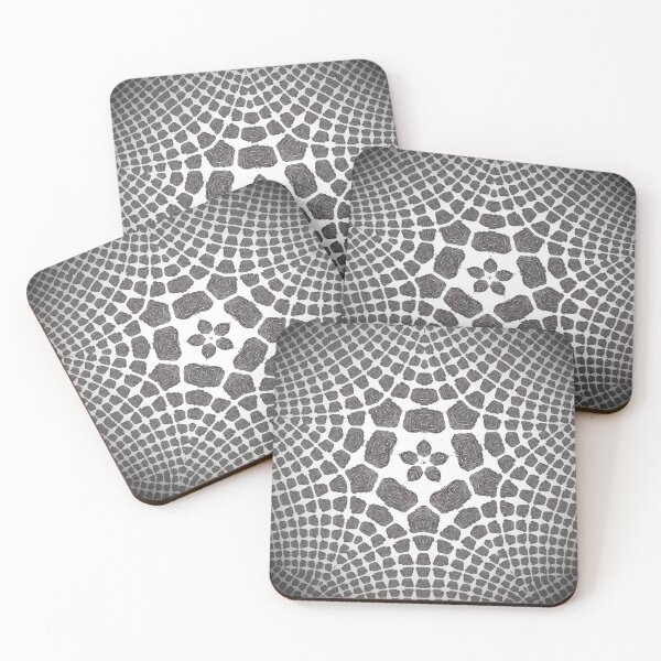 Item preview, Black and white star drawing fractal design. designed and sold by artoftheday.