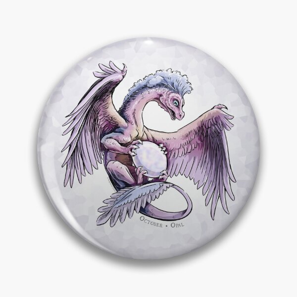 Item preview, Birthstone Dragon: October Opal Illustration designed and sold by stephsmith.