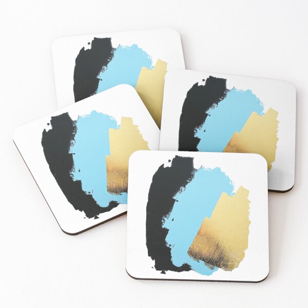Item preview, black, blue, gold designed and sold by melaniab-art.