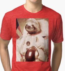 Astronaut Sloth Tri-blend T-Shirt