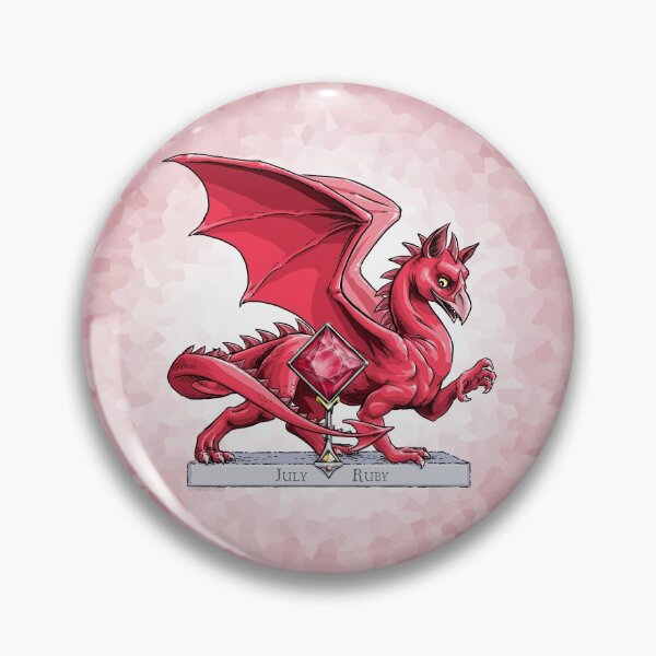 Item preview, Birthstone Dragon: July Ruby Illustration  designed and sold by stephsmith.