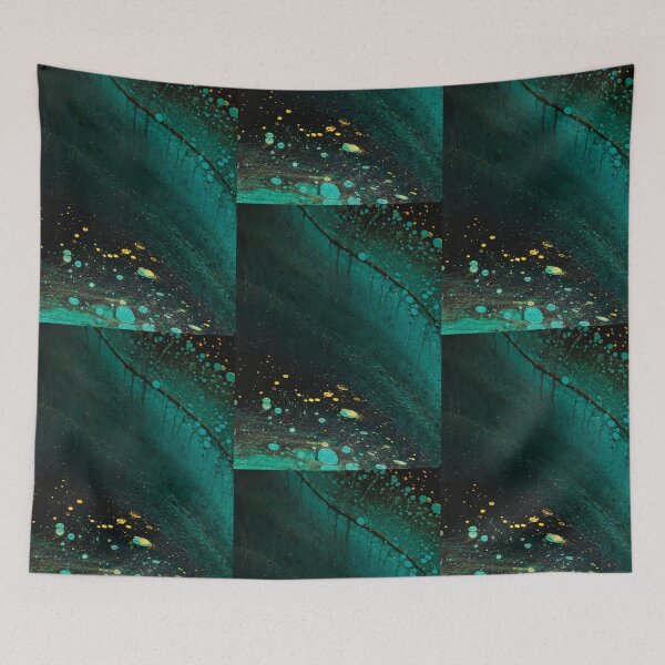 Item preview, Green and Gold Open Cup Pour designed and sold by crystalorrainee.