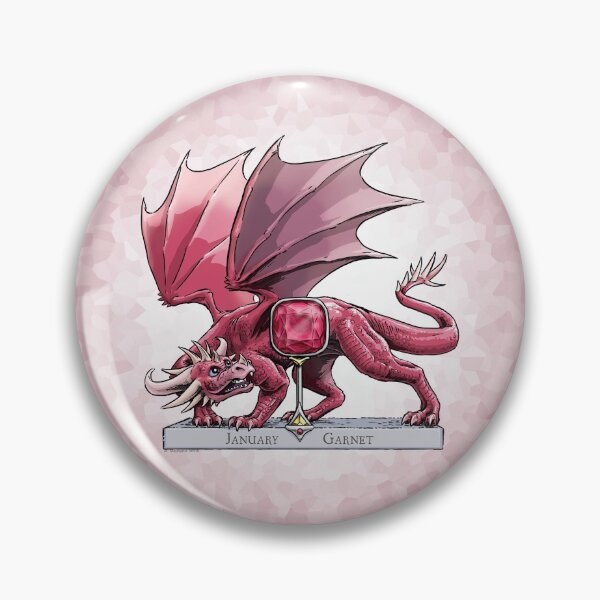 Item preview, Birthstone Dragon: January Garnet Illustration designed and sold by stephsmith.