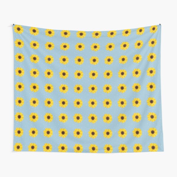 Denim Sunflowers Tapestry