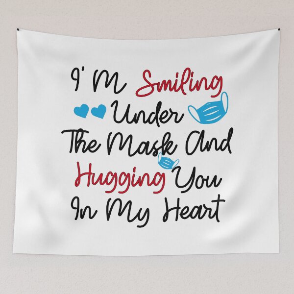 Item preview, Im Smiling Under The Mask And Hugging You In My Heart  designed and sold by yacine12353.