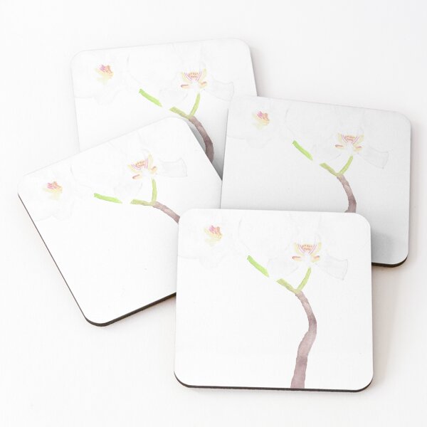 Item preview, White Phalaenopsis designed and sold by plantwatercolor.