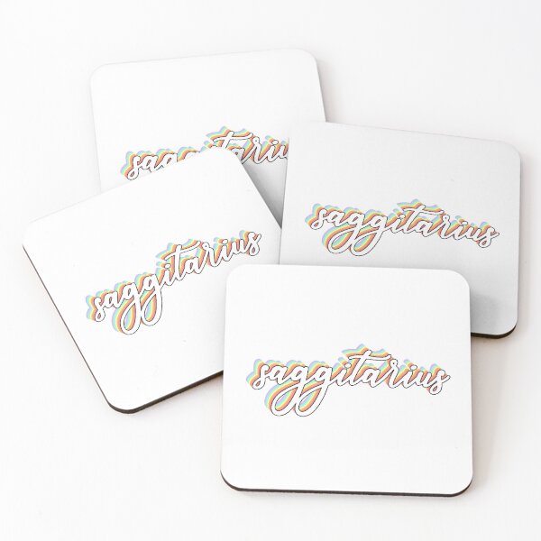 Item preview, Rainbow Cursive Saggitarius Zodiac Sign Vsco Sticker designed and sold by laurencude.