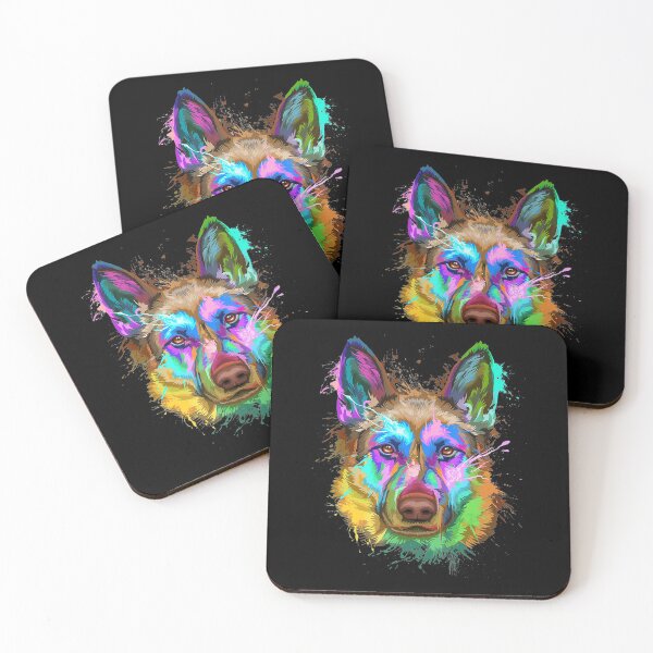 Item preview, Splash Art German Shepherd Cute Dog Mom Dad Pet Lover designed and sold by MagicJohnson22.