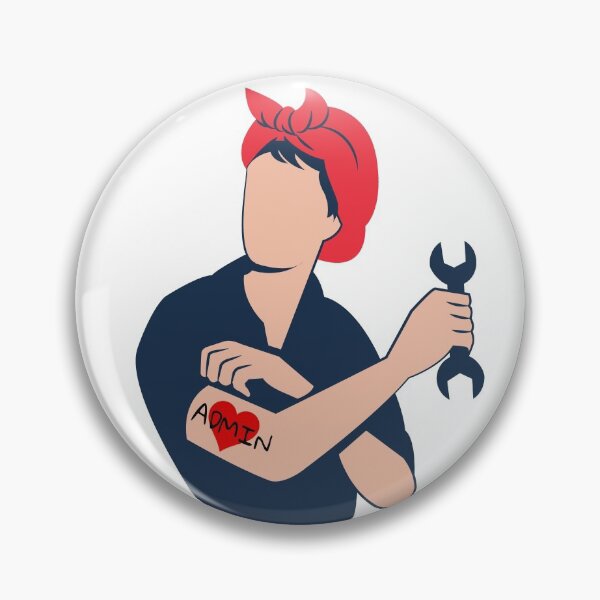 Item preview, Admin Worker Tattoo - We Can Do It! designed and sold by vonLotto.