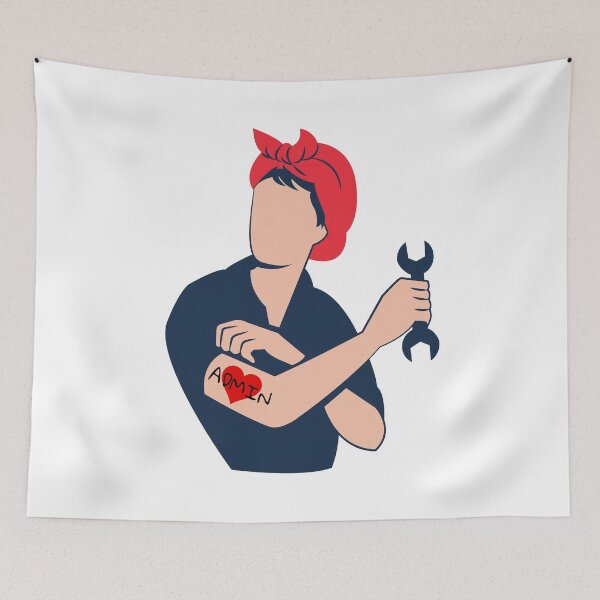 Item preview, Admin Worker Tattoo - We Can Do It! designed and sold by vonLotto.