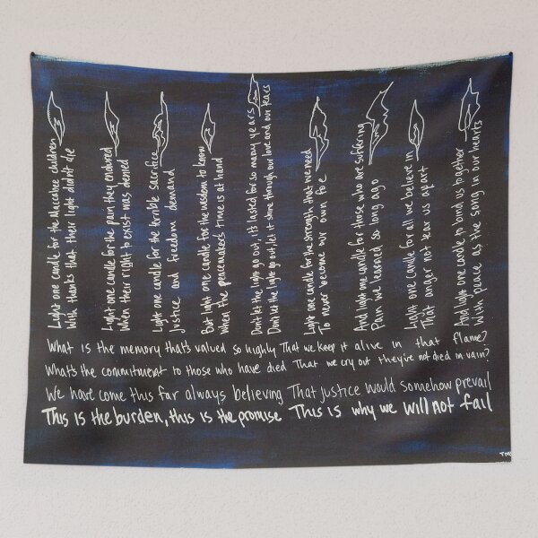 Item preview, Light One Candle • Painting designed and sold by StudioMargalit.