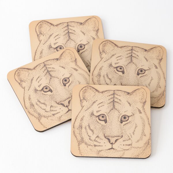 Item preview, Tiger portrait designed and sold by -Pen-sive.