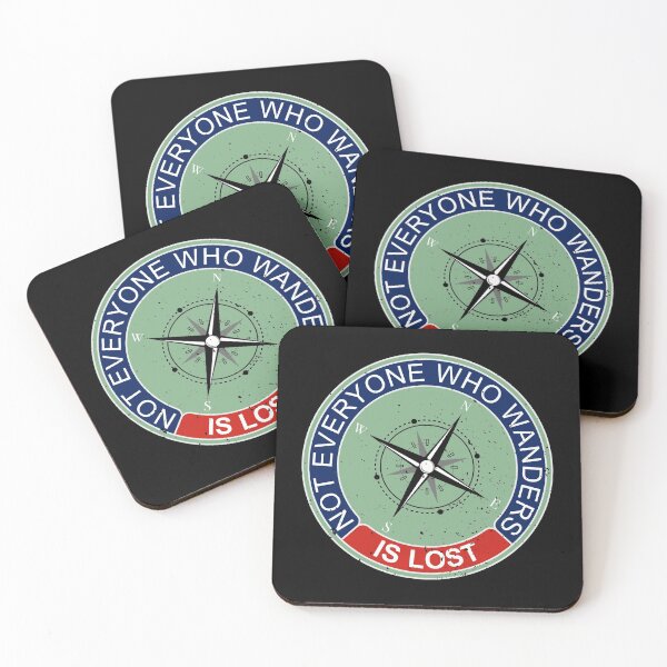 Item preview, Not Everyone Who Wanders Is Lost, wanderlust travel adventure seekers. designed and sold by StickerArtwork.