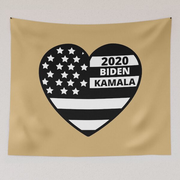 Item preview, 2020 Biden Harris Black And White USA Flag Love Heart Design designed and sold by Gramsta.