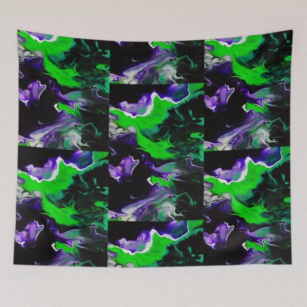 Item preview, Lime and Purple Dutch Pour designed and sold by crystalorrainee.