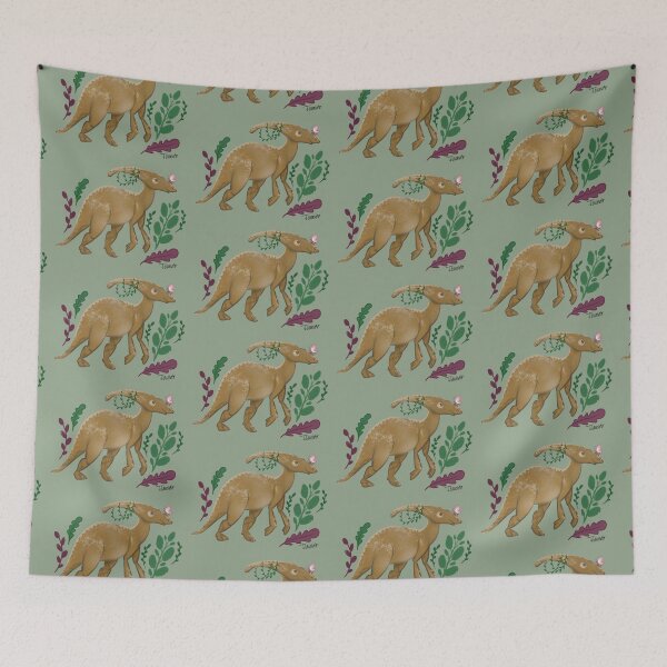Item preview, Pretty Parasaurolophus  designed and sold by bluejayknits.