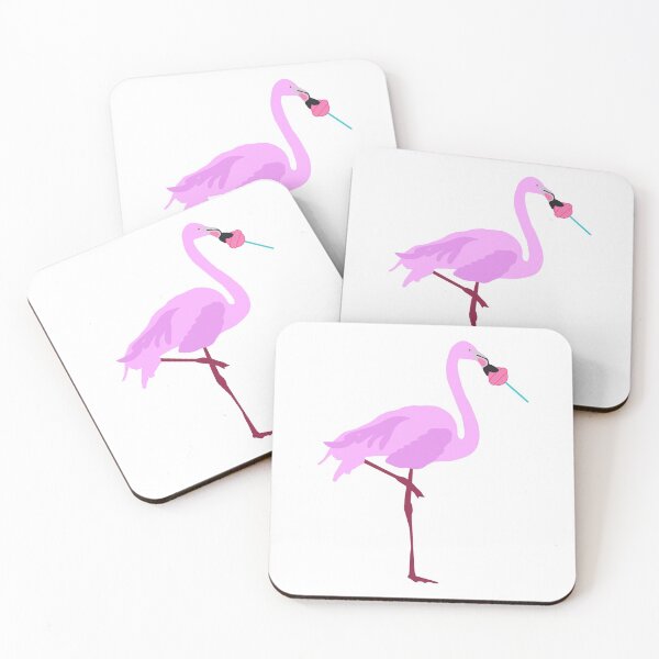 Item preview, Flamingo Licking a Pink Lollipop designed and sold by idovedesign.