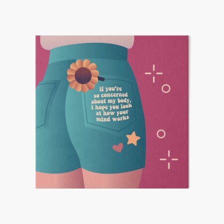 My Body Art Board Print