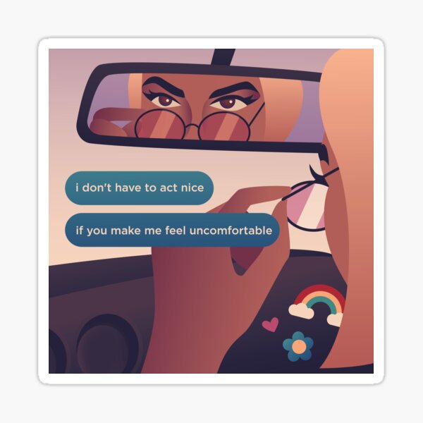 Act Nice Sticker