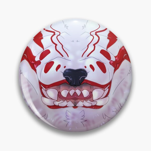 Item preview, Animal Mask - White Kitsune Demon designed and sold by aviantheatrics.
