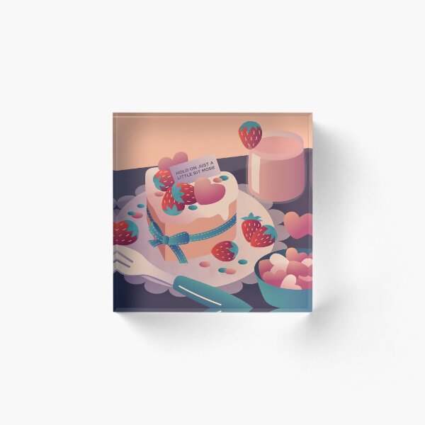 Shortcake (Blue) Acrylic Block